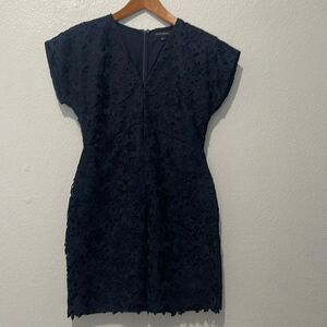 Banana Republic Dress Navy 6 VNeck